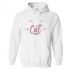Cat Mum Classic Womens Kids and Adults Pullover Hoodie For Cat Lovers						 									 									